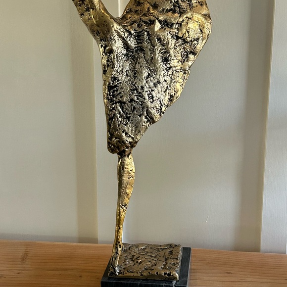 Esther Wertheimer Bronze Sculpture Ballerina Two Tone Marble Base - Picture 4 of 10